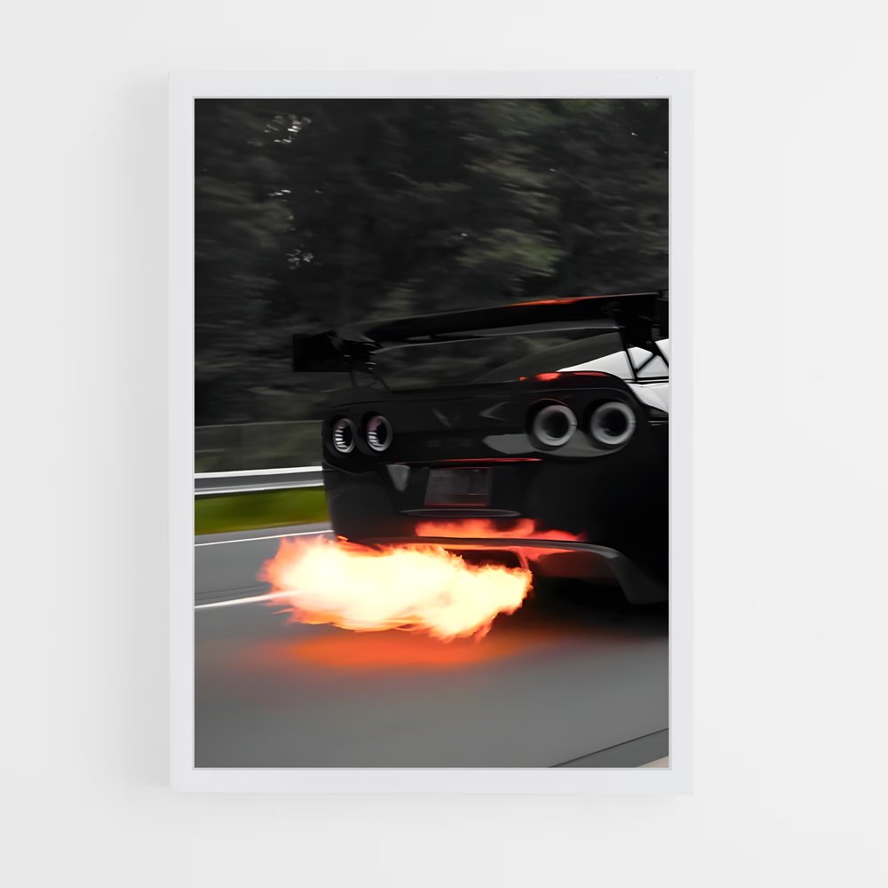Poster Corvette Inferno – affiche Chevrolet (vue 3)